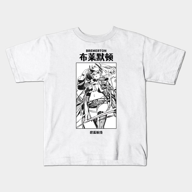 Bremerton Azur Lane Kids T-Shirt by KMSbyZet